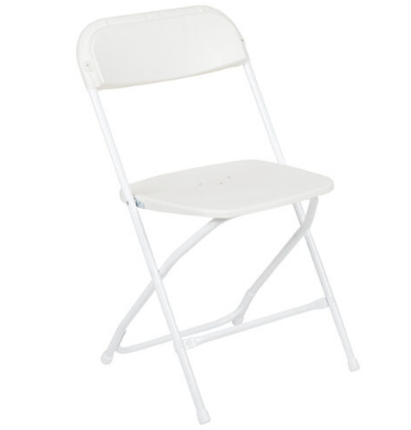 White Folding Chairs (Premium)